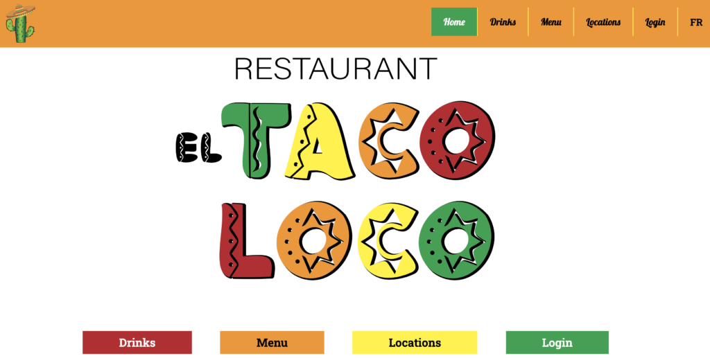 El Taco Loco website screenshot